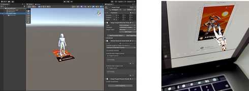 Vuforia example app in AR