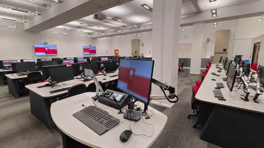 Computer lab at University of Bristol