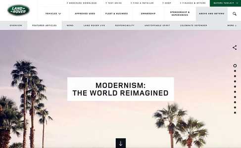 Land Rover interactive stories